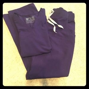 Small Figs Scrub Set - purple